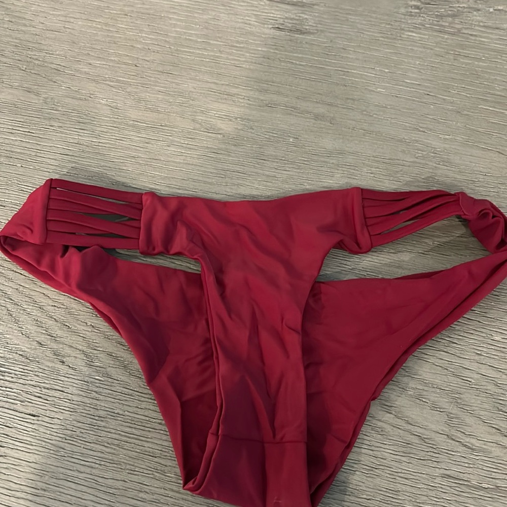 Red bikini bottom